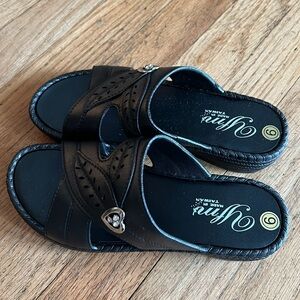 New YFM Women's Low Heel Slip On Sandal